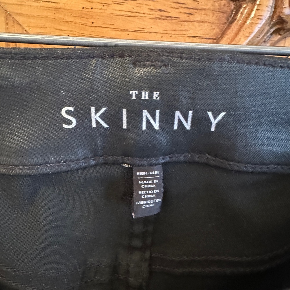 White House Black Market High-Rise Black Skinny Jeans 25$ - Picture 4 of 7